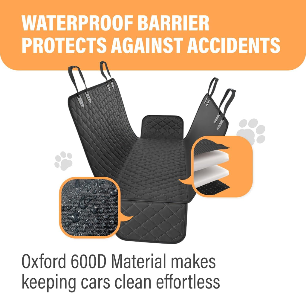 Ultimate Waterproof Dog Car Hammock - Backseat Protector for All Vehicles, Easy to Clean & Machine Washable!