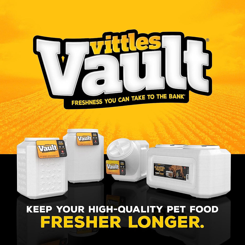 Vittles Vault Stackable Dog Food Storage Container - Airtight Lid, 40 lbs Capacity, Made in the USA - Ideal for Pet Owners!