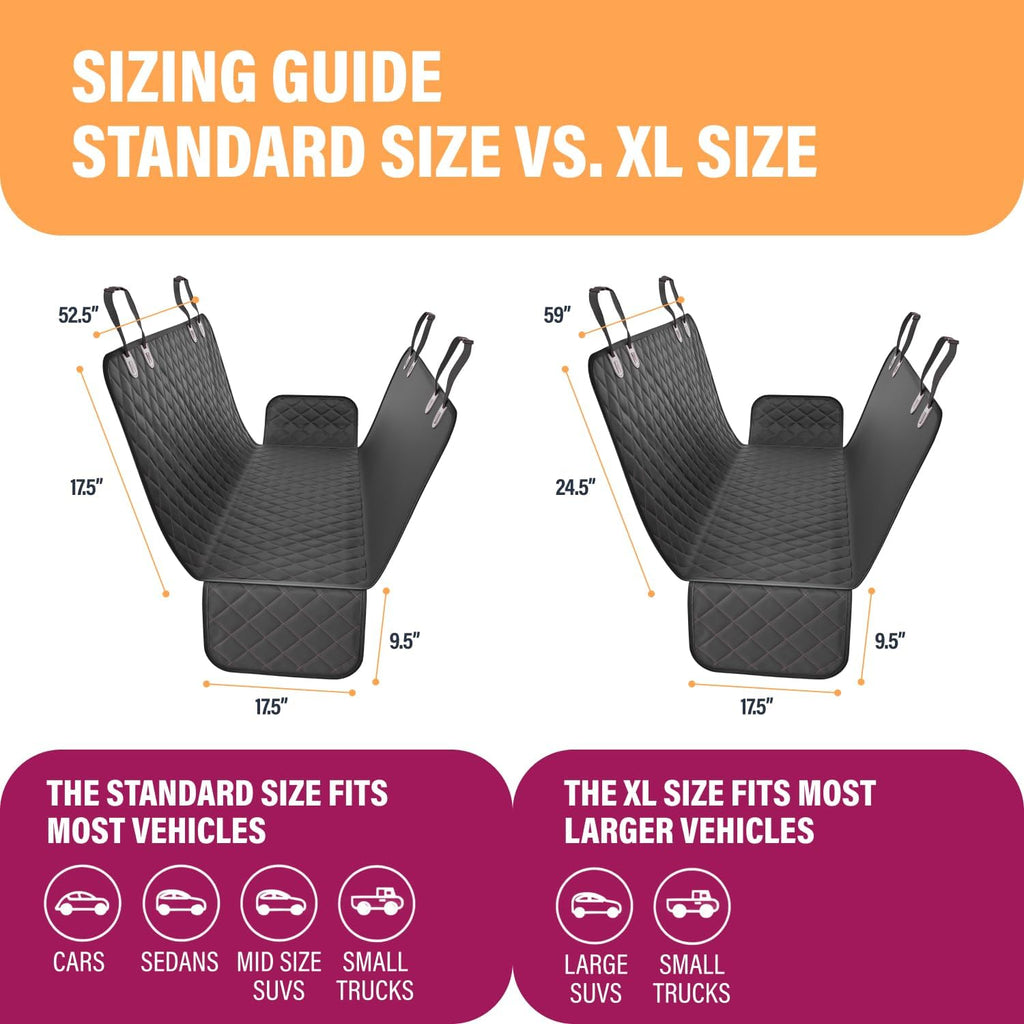 Ultimate Waterproof Dog Car Hammock - Backseat Protector for All Vehicles, Easy to Clean & Machine Washable!