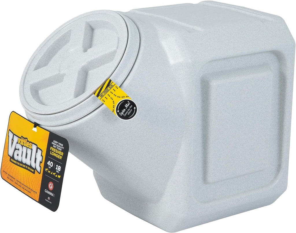 Vittles Vault Stackable Dog Food Storage Container - Airtight Lid, 40 lbs Capacity, Made in the USA - Ideal for Pet Owners!