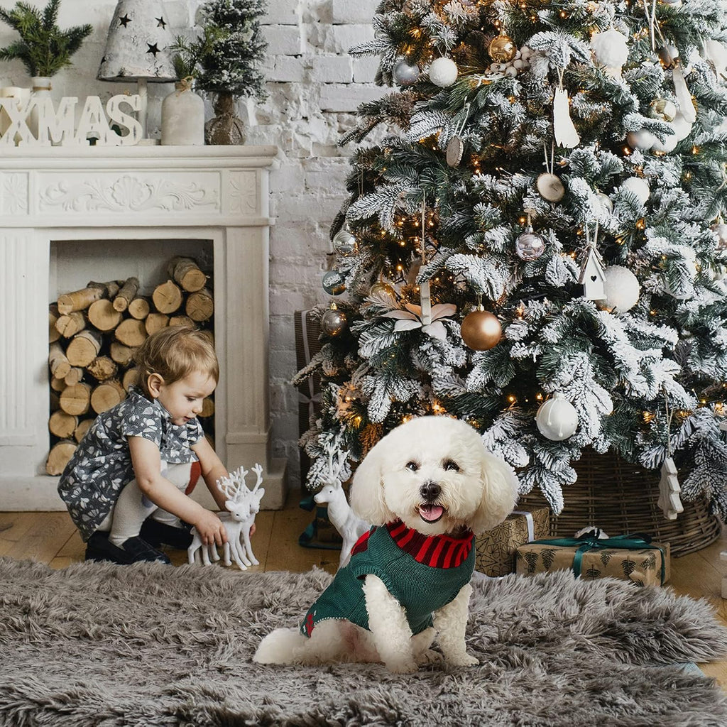 Adorable Cozy Snowman Dog Christmas Sweater - Soft Knitted Winter Jumpsuit for Pets of All Sizes!