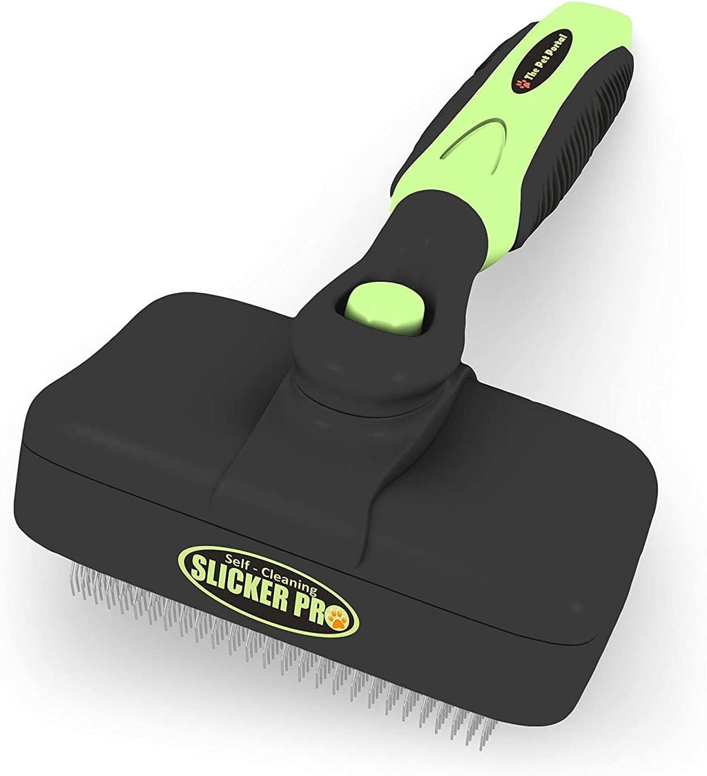 Effortless Self-Cleaning Slicker Brush for Long-Haired Dogs & Cats – Ideal for Medium to Large Pets!