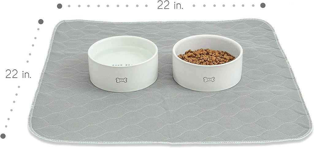 Premium Reusable Dog Pee Pads - Waterproof, 300 Wash Guarantee, 22" x 22" (Pack of 4) for Potty Training & Whelping