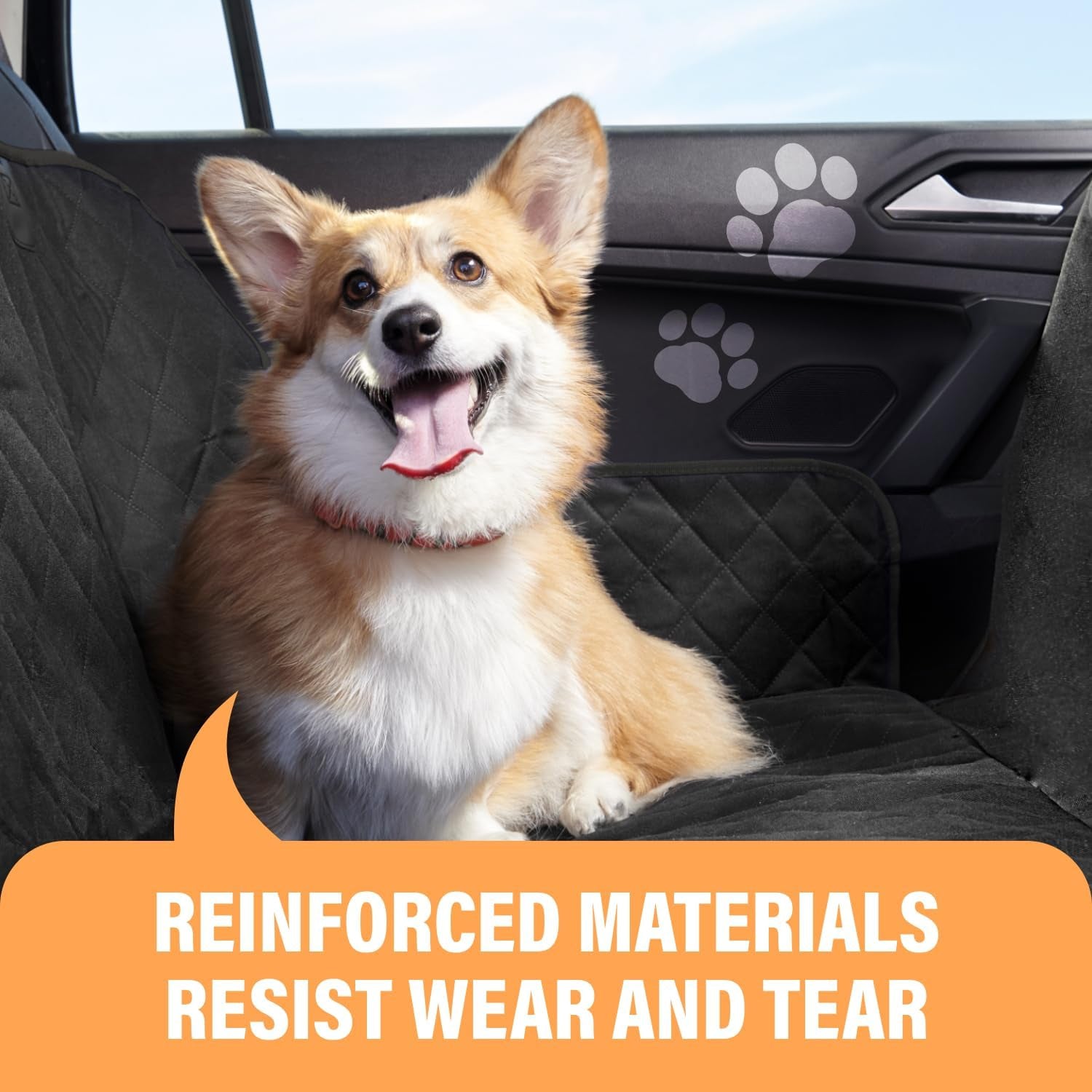 Ultimate Waterproof Dog Car Hammock - Backseat Protector for All Vehicles, Easy to Clean & Machine Washable!