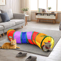 Colorful Interactive Cat Tunnel with Play Ball - Ultimate Fun S-Tunnel for Cats, Kittens, Puppies & Rabbits!