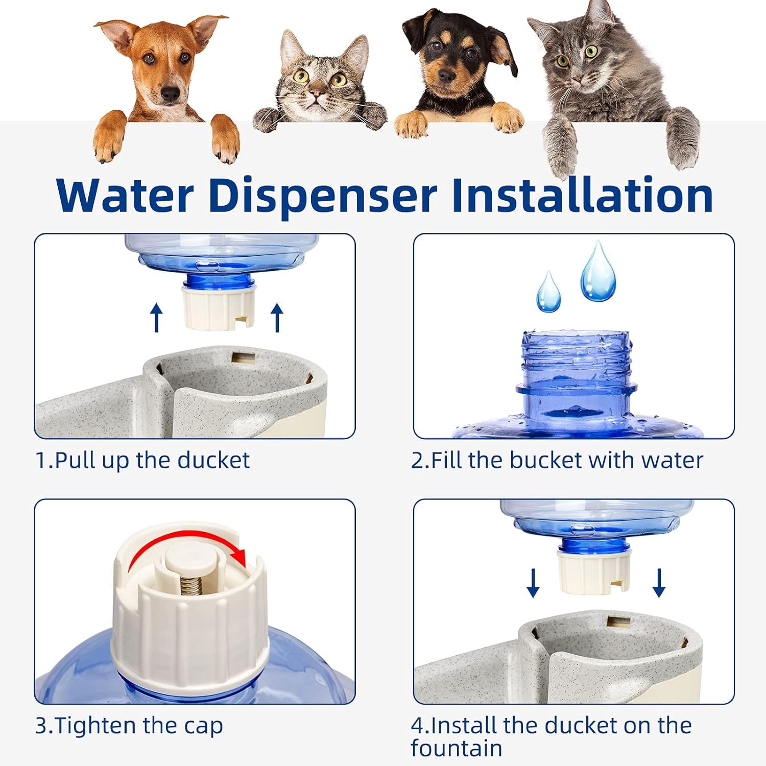 Elevate Your Pet's Dining Experience with the 3.8L Stylish Gray Self-Dispensing Food and Water Dispenser