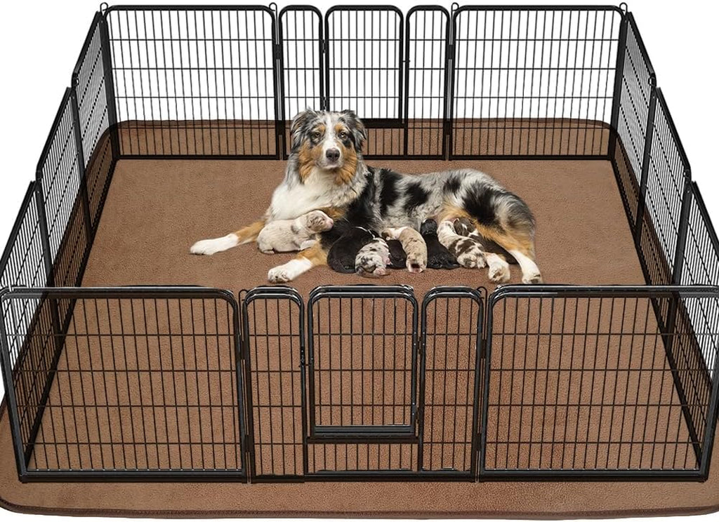 Extra Large Washable Dog Pee Pads - Waterproof, Reusable, Non-Slip Training Mats for Puppies & Whelping - 65"x45" & 72"x72" Sizes Available