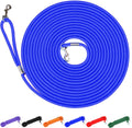 15Ft Durable Blue Check Cord - Ideal Training Leash for Dogs & Puppies - Perfect for Obedience and Agility Training