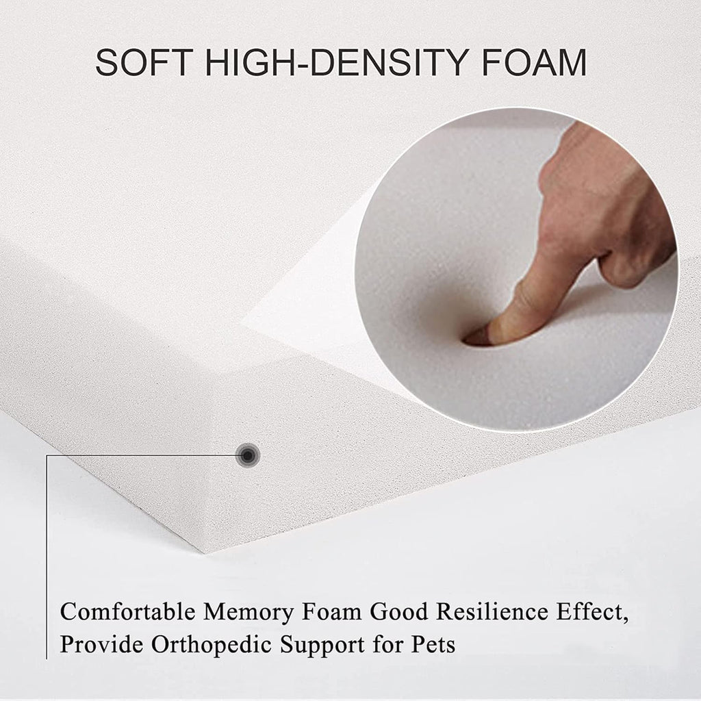 Comfort & Care Orthopedic Memory Foam Dog Bed for Medium Dogs - Waterproof & Easy-Clean Cover