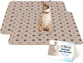 Premium 2-Pack Reusable Waterproof Dog Pee Pads - 36x48 Inch Potty Training Mats with Rounded Corners
